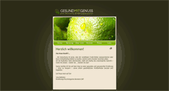 Desktop Screenshot of gesundmitgenuss.ch
